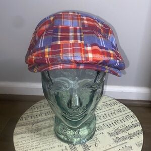 Patchwork cotton madras golf hat